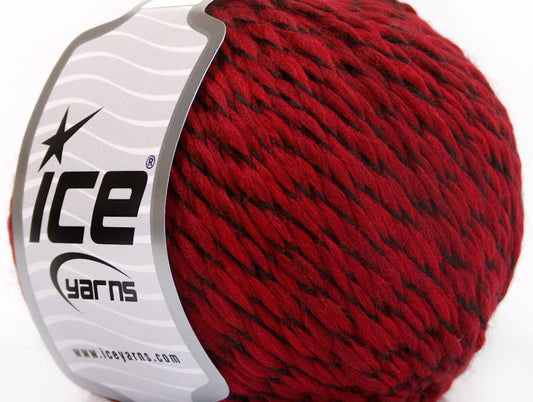 Lot of 8 Skeins ICE COLOR ACRYL Hand Knitting Yarn Red