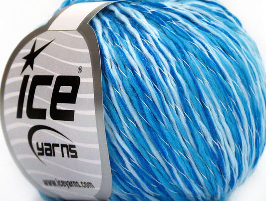 Lot of 8 Skeins ICE SALE PLAIN Hand Knitting Yarn Blue Shades