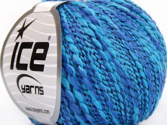 Lot of 8 Skeins ICE ANTONIO Hand Knitting Yarn Blue Lilac