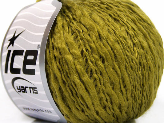 Lot of 8 Skeins ICE SALE WINTER (30% Wool) Hand Knitting Yarn Olive Green
