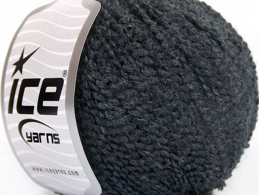 Lot of 8 Skeins ICE SALE WINTER (30% Wool) Hand Knitting Yarn Anthracite Black