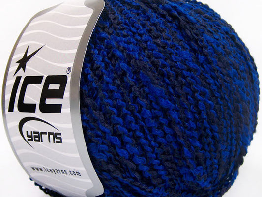 Lot of 8 Skeins ICE ANTONIO Hand Knitting Yarn Dark Navy Blue