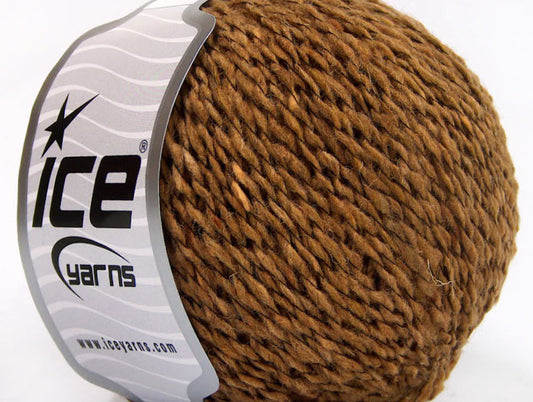 Lot of 8 Skeins ICE PIEMONTE LANA (40% Wool) Hand Knitting Yarn Brown Melange