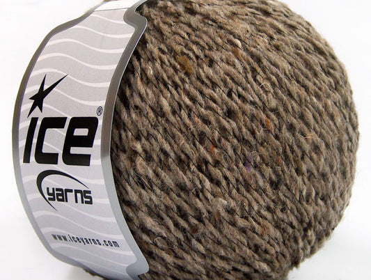 Lot of 8 Skeins ICE PIEMONTE LANA (40% Wool) Hand Knitting Yarn Camel Melange