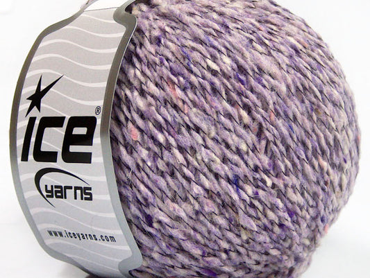 Lot of 8 Skeins ICE PIEMONTE LANA (40% Wool) Hand Knitting Yarn Lilac Melange