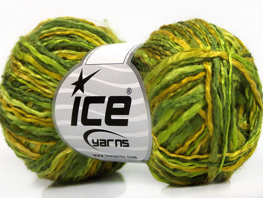 Lot of 8 Skeins ICE FLAMME ACRYL DK Hand Knitting Yarn Green Shades