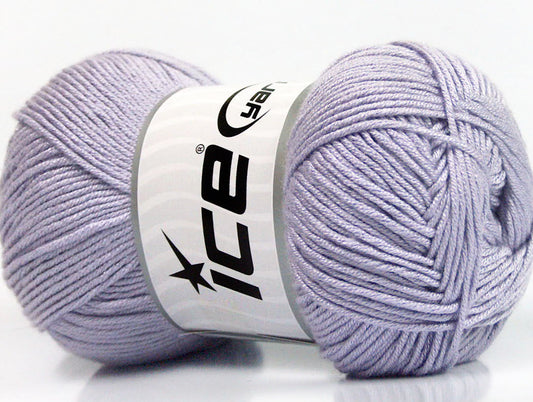 Lot of 4 x 100gr Skeins ICE BAMBOO SOFT (50% Bamboo) Yarn Light Lilac