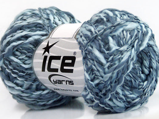 Lot of 8 Skeins ICE MURANO Hand Knitting Yarn Blue Shades