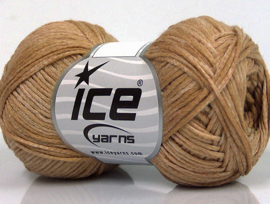 Lot of 8 Skeins ICE SALE SUMMER (80% Cotton) Hand Knitting Yarn Brown Shades