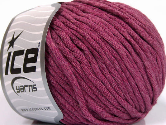 Lot of 4 x 100gr Skeins ICE NATURAL COTTON BULKY (100% Cotton) Yarn Orchid