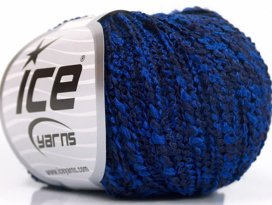 Lot of 8 Skeins ICE ANTONIO Hand Knitting Yarn Dark Navy Blue