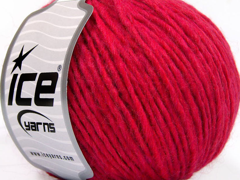 Lot of 8 Skeins Ice Yarns PERU ALPACA WORSTED (25% Alpaca 50% Merino Wool) Yarn Candy Pink