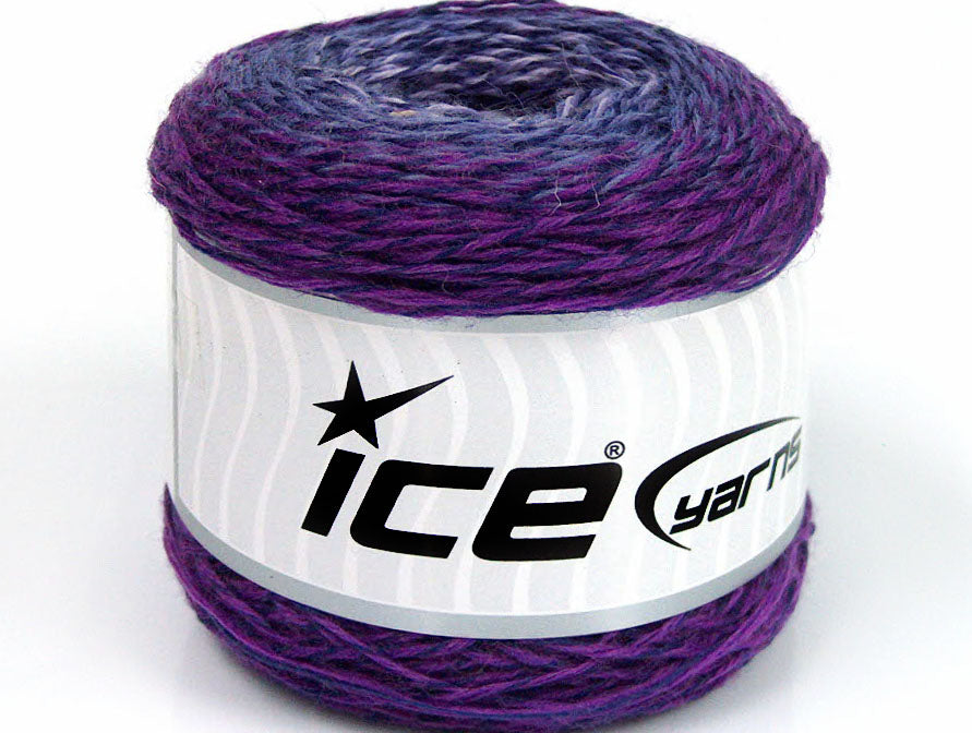 Lot of 2 Skeins ICE CAKES SOCK (75% Superwash Wool) Yarn Purple Shades Lilac