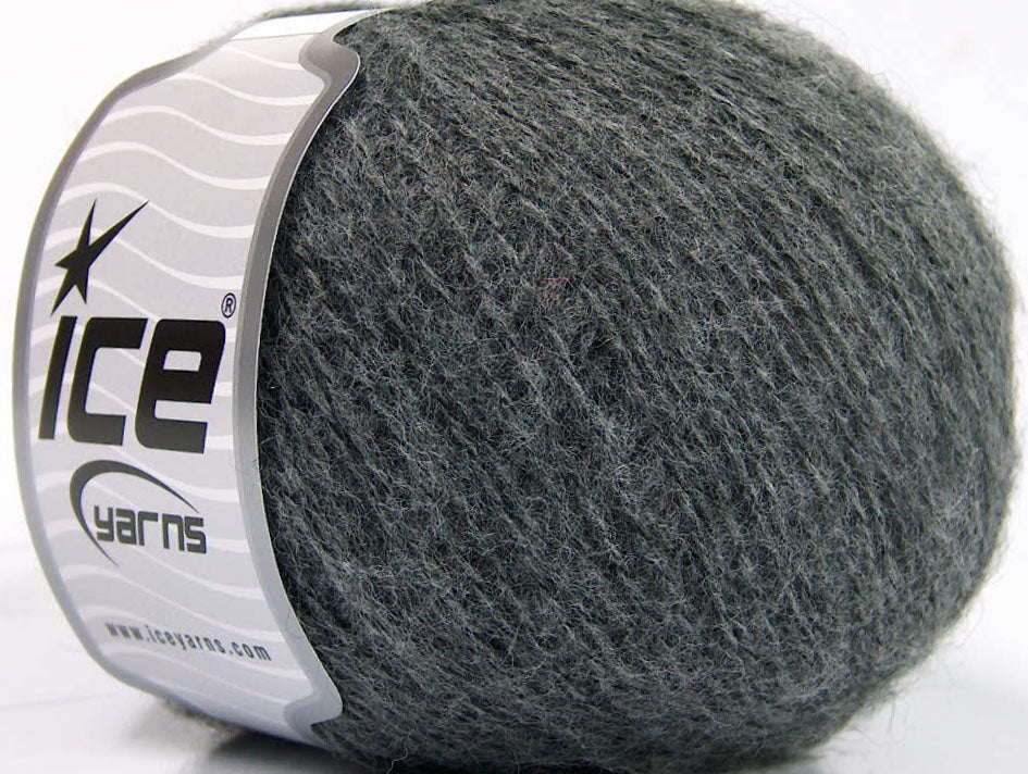 Lot of 8 Skeins Ice Yarns PHILIP ALPACA FINE (15% Alpaca 15% Wool) Yarn Grey