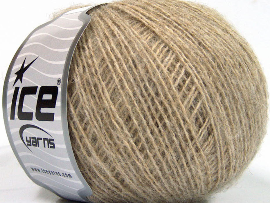 Lot of 8 Skeins Ice Yarns PHILIP ALPACA FINE (15% Alpaca 15% Wool) Yarn Beige