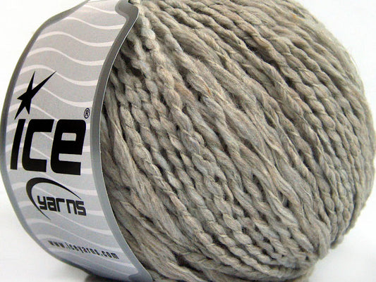 Lot of 8 Skeins ICE SALE WINTER (69% Wool) Yarn Light Grey Melange
