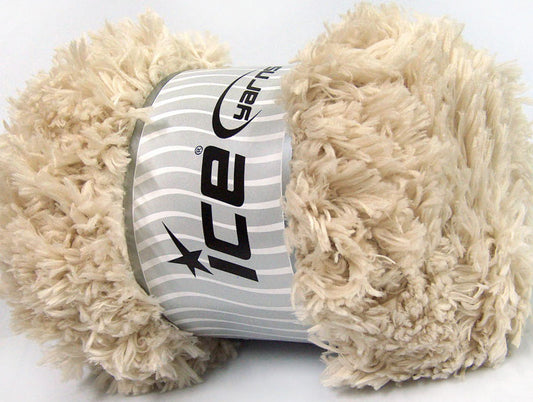 Lot of 2 x 200gr Skeins Ice Yarns LAMBKIN (100% MicroFiber) Yarn Beige