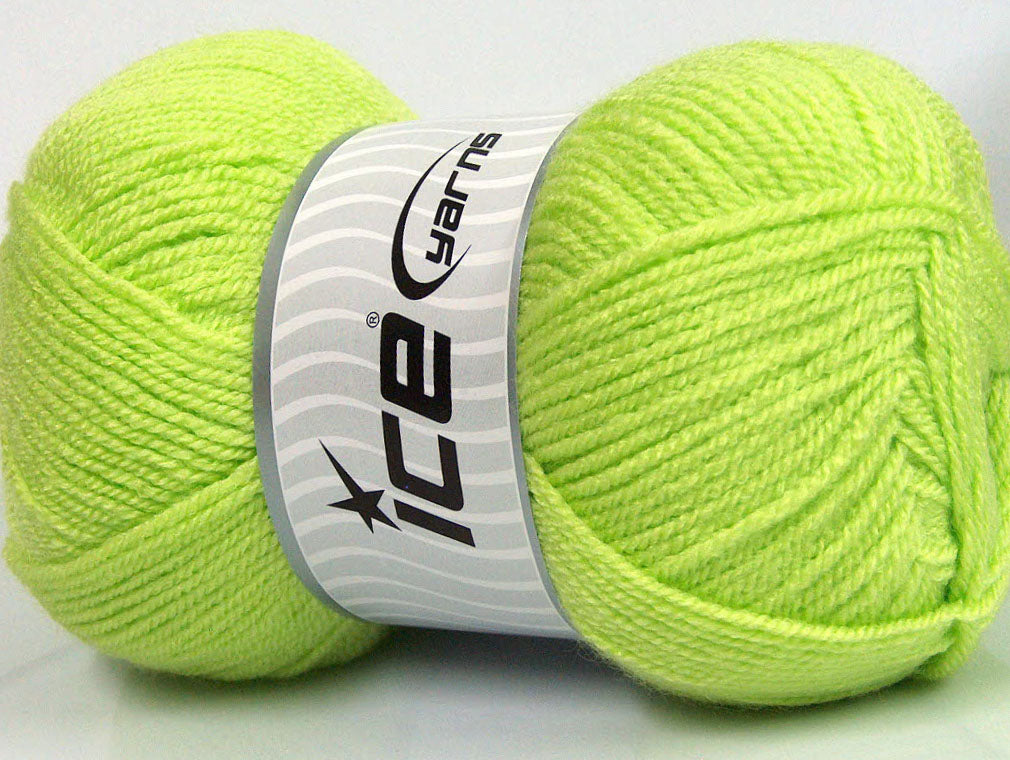Lot of 4 x 100gr Skeins Ice Yarns GONCA Hand Knitting Yarn Light Green