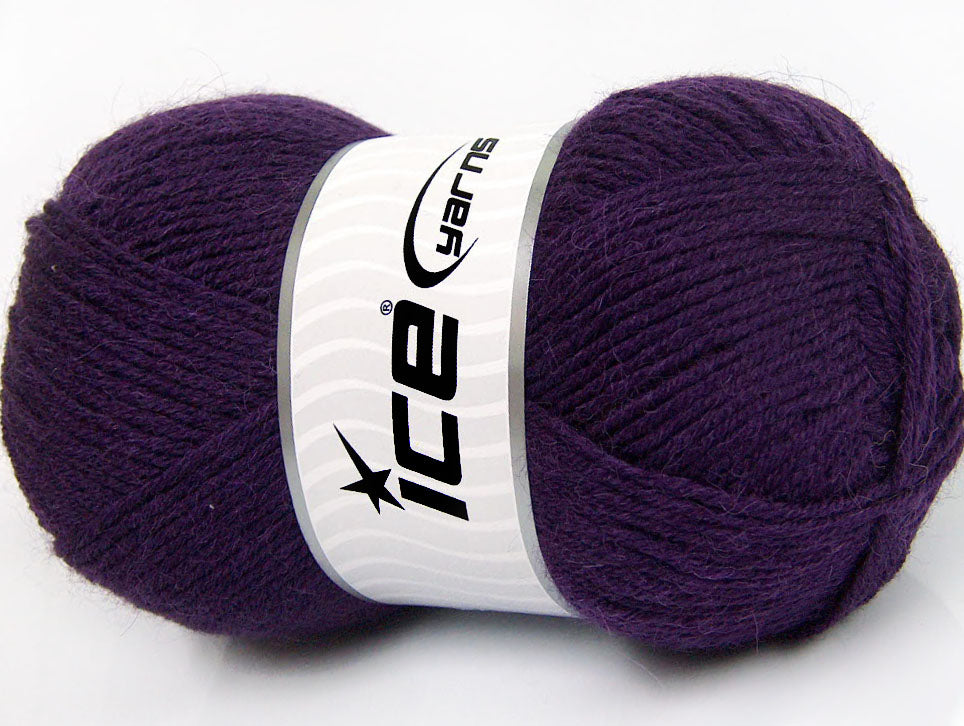 Lot of 4 x 100gr Skeins Ice Yarns ALPACA CLASSIC (25% Alpaca 25% Wool) Yarn Purple