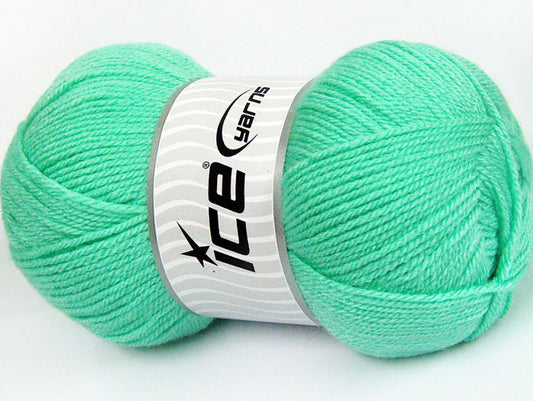 Lot of 4 x 100gr Skeins ICE GONCA Hand Knitting Yarn Mint Green