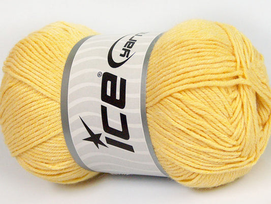 Lot of 4 x 100gr Skeins Ice Yarns BAMBOO BABY (60% Bamboo) Yarn Yellow