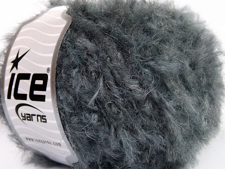 Lot of 8 Skeins Ice Yarns VISONE (95% Viscose) Hand Knitting Yarn Grey