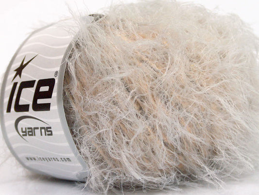 Lot of 8 Skeins ICE SALE MOHAIR-WOOL BLEND (25% Wool) Yarn Light Grey Camel White