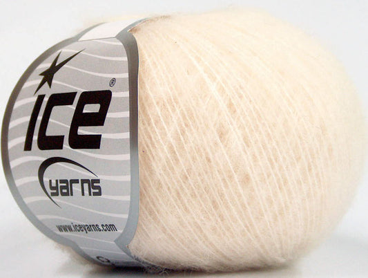 Lot of 10 Skeins Ice Yarns WOOL COMFORT SUPERFINE (34% Wool) Yarn Cream