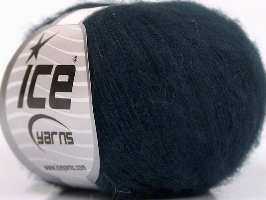 Lot of 10 Skeins ICE WOOL COMFORT SUPERFINE (34% Wool) Hand Knitting Yarn Navy