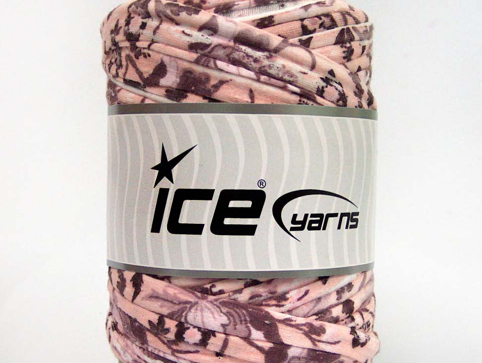 250 gr ICE UPCYCLED FABRIC 250 (95% Cotton 5% Elastan) Yarn Light Pink Maroon Shades