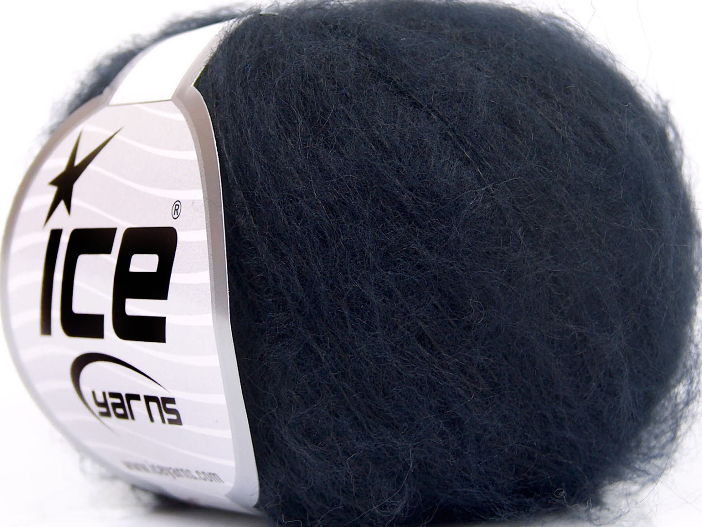 Lot of 10 Skeins Ice Yarns KID MOHAIR FINE (30% Kid Mohair) Yarn Dark Purple