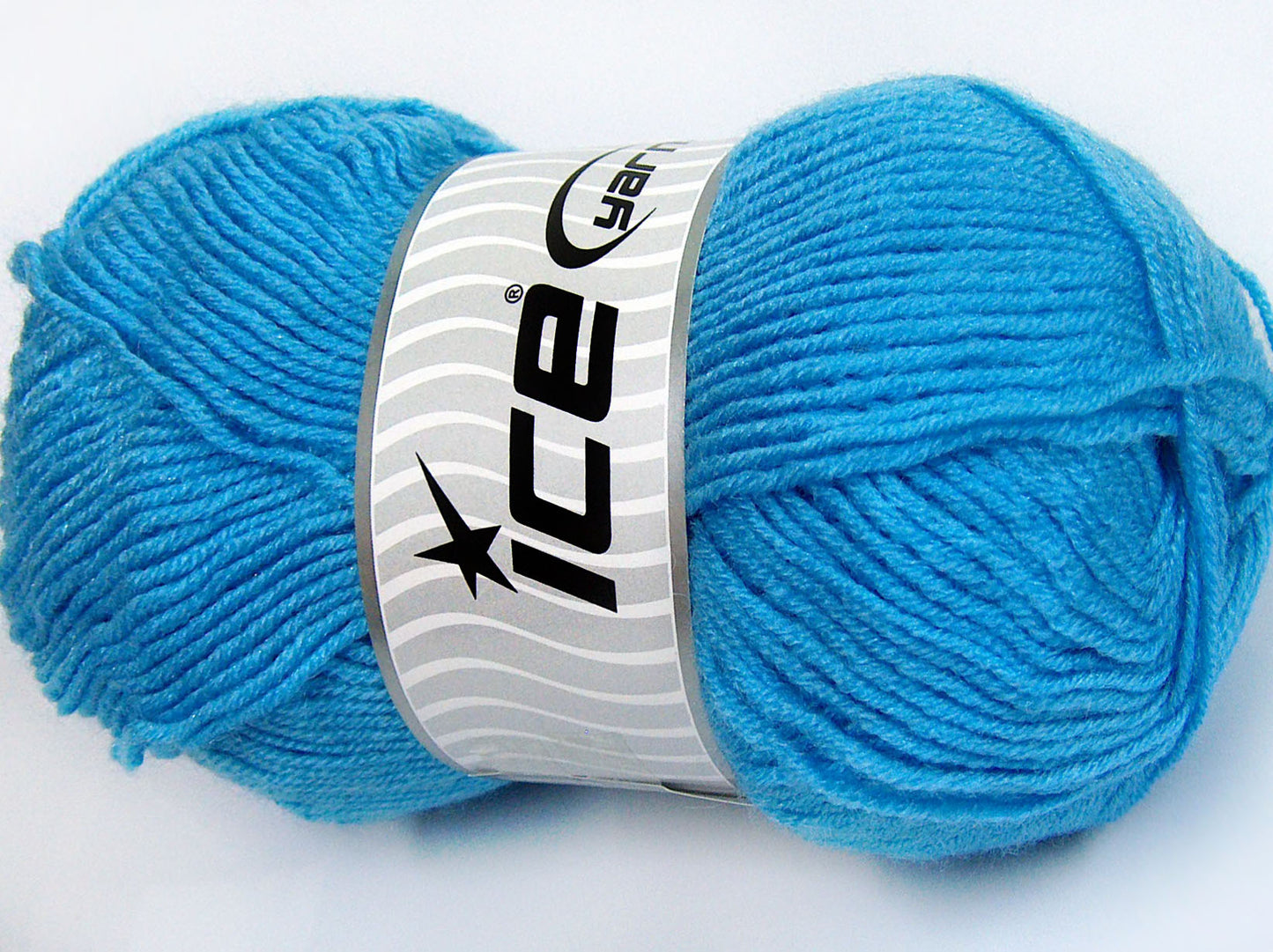 Lot of 4 x 100gr Skeins Ice Yarns FAVOURITE WOOL (50% Wool) Yarn Turquoise