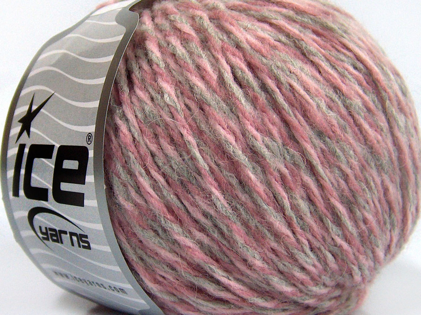 Lot of 8 Skeins Ice Yarns SALE WINTER (50% Wool) Yarn Pink Shades Grey