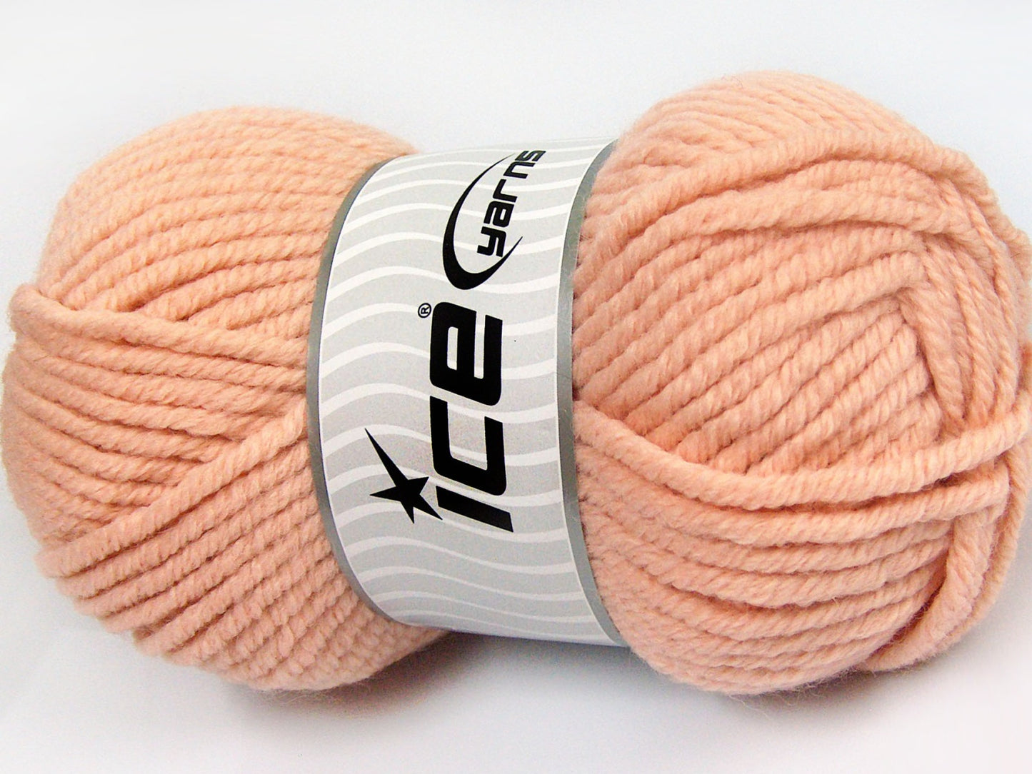 Lot of 4 x 100gr Skeins Ice Yarns ELITE WOOL SUPERBULKY (50% Wool) Yarn Light Salmon