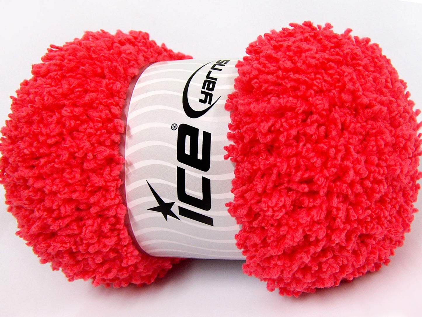 Lot of 4 x 100gr Skeins Ice Yarns BABY PUFFY Hand Knitting Yarn Neon Pink