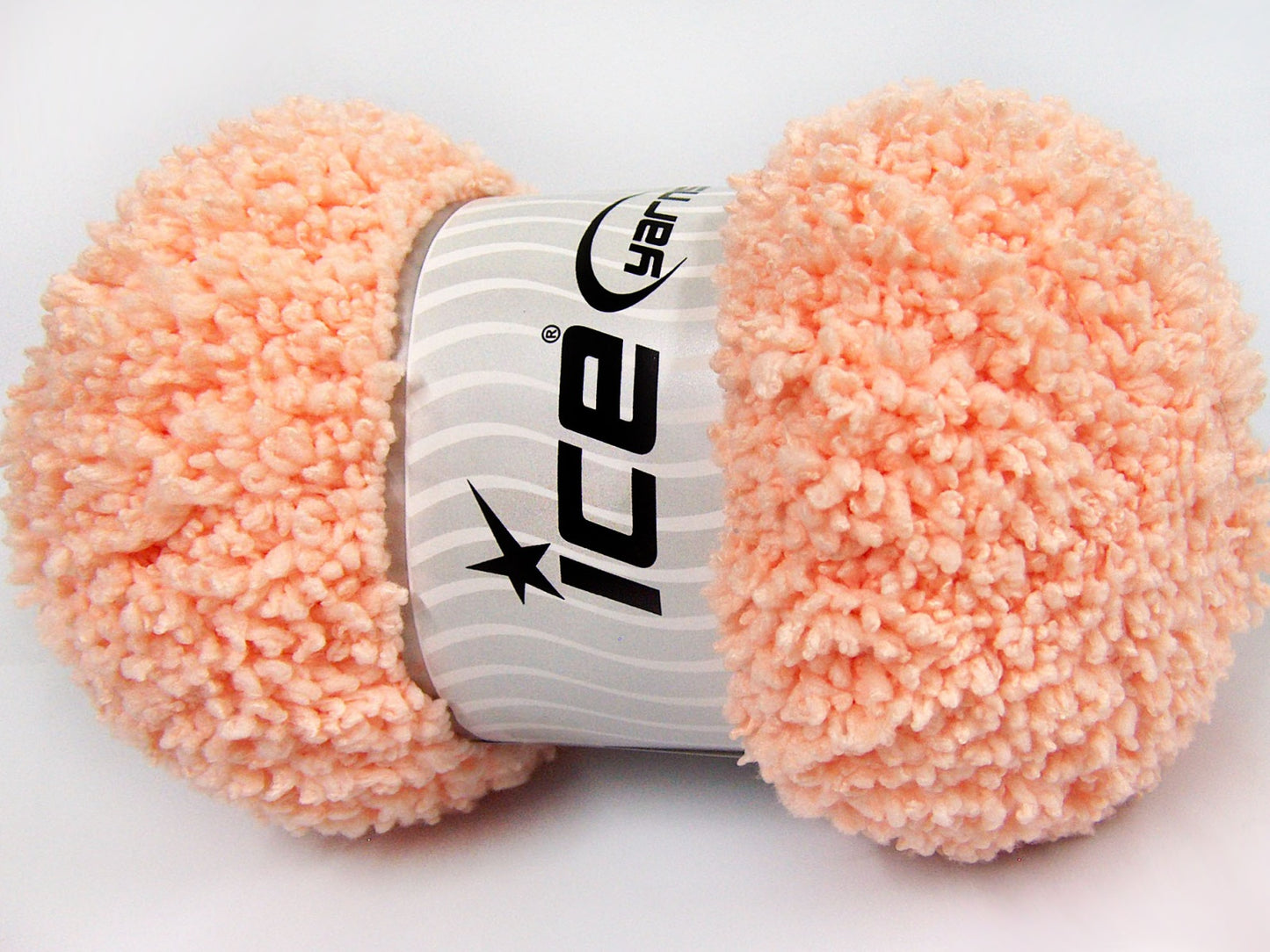 Lot of 4 x 100gr Skeins Ice Yarns BABY PUFFY Hand Knitting Yarn Light Salmon