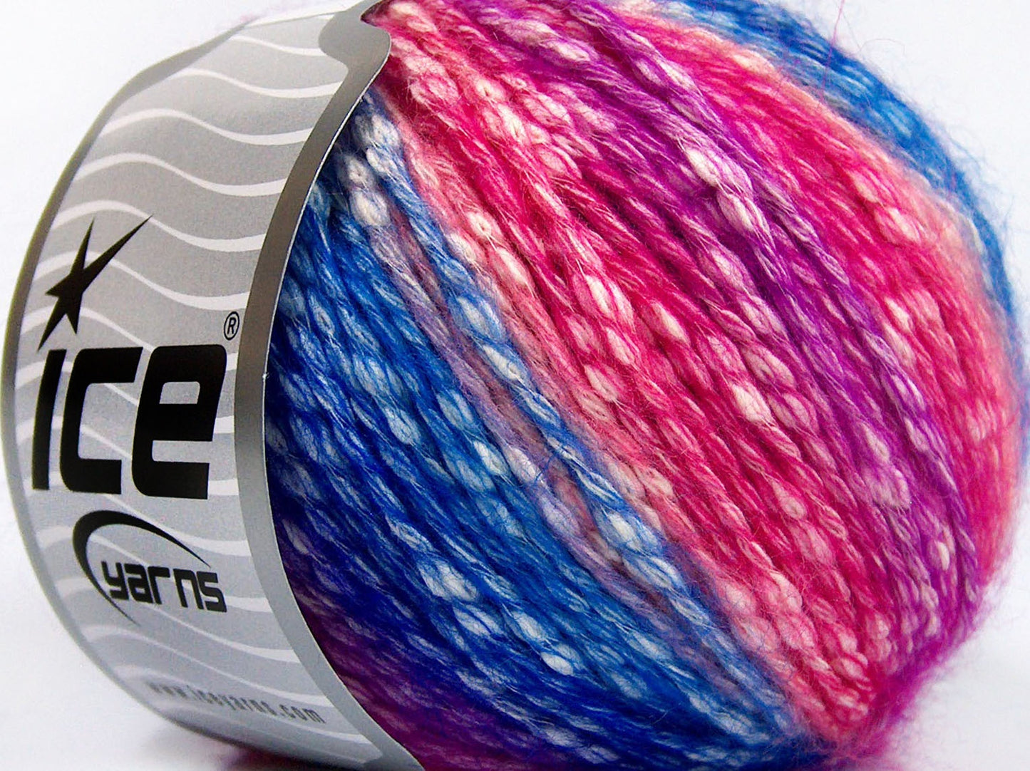 Lot of 8 Skeins Ice Yarns COTTON PASTEL (77% Cotton) Yarn Blue Shades Pink Shades