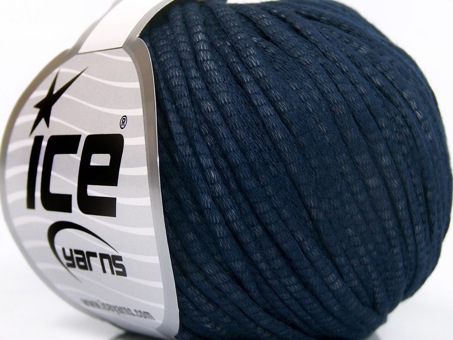 Lot of 8 Skeins Ice Yarns TUBE COTTON WORSTED (67% Cotton) Yarn Navy