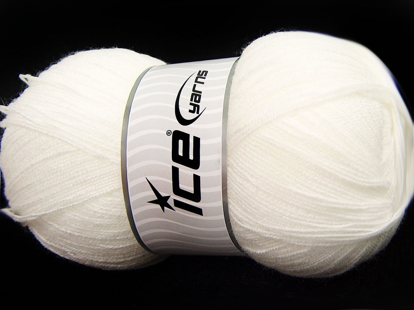 Lot of 4 x 100gr Skeins Ice Yarns KRISTAL Hand Knitting Yarn White