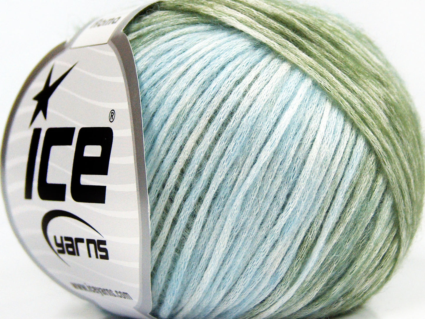 Lot of 6 Skeins Ice Yarns ROMA (26% Wool 74% Modal) Yarn Blue Shades Green Shades