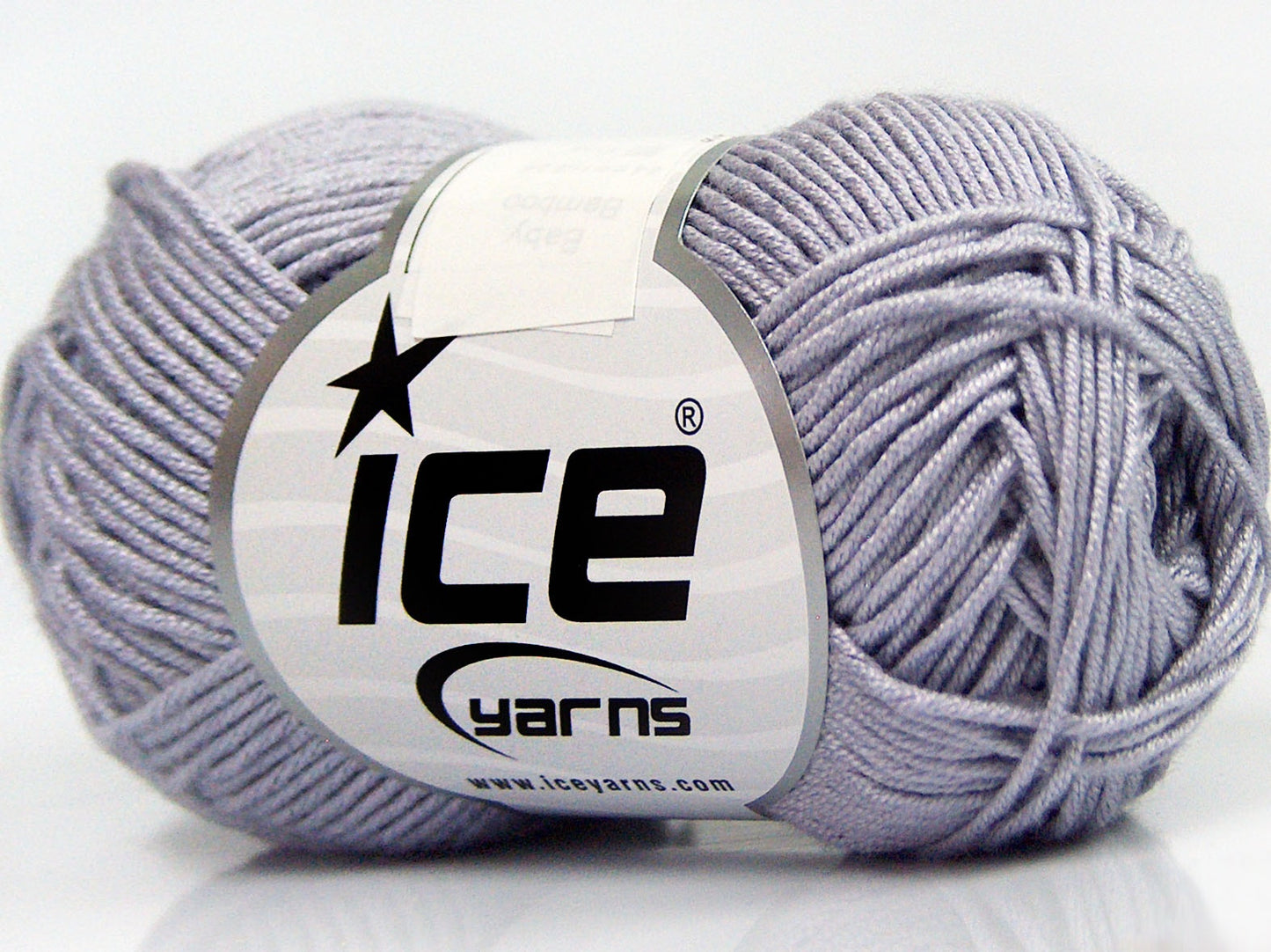 Lot of 8 Skeins Ice Yarns BABY BAMBOO (50% Bamboo) Yarn Light Lilac