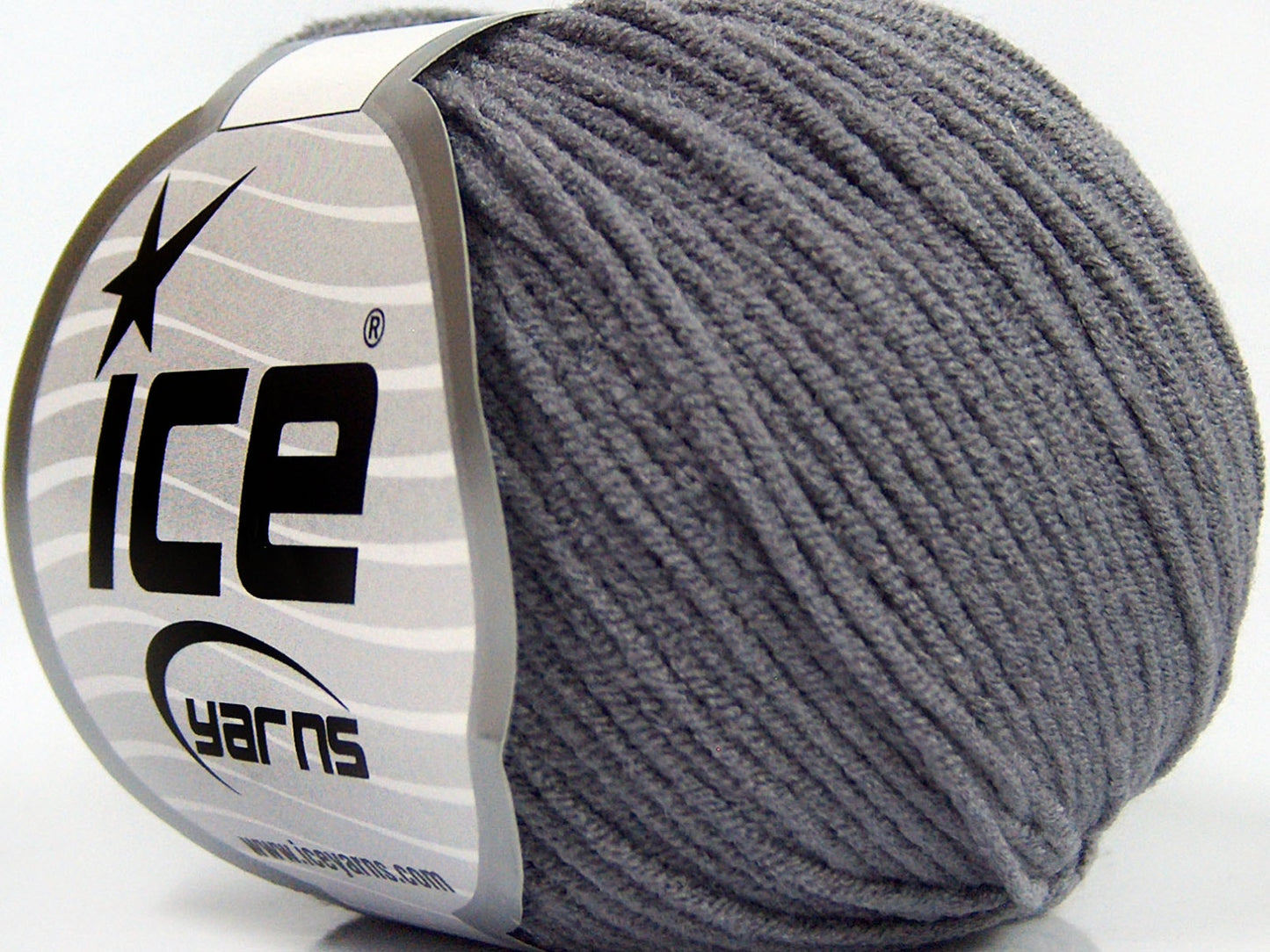 Lot of 8 Skeins Ice Yarns BABY MODAL (55% Modal) Hand Knitting Yarn Dark Grey