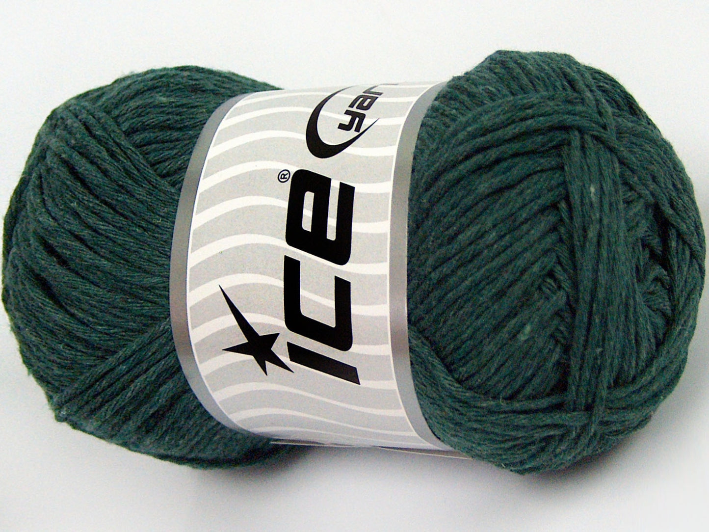 Lot of 4 x 100gr Skeins Ice Yarns NATURAL COTTON WORSTED (100% Cotton) Yarn Dark Green