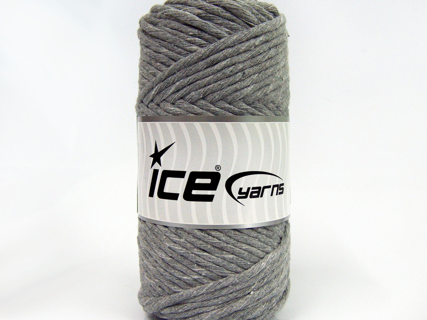250 gr ICE YARNS NATURAL COTTON JUMBO (100% Cotton) Hand Knitting Yarn Grey