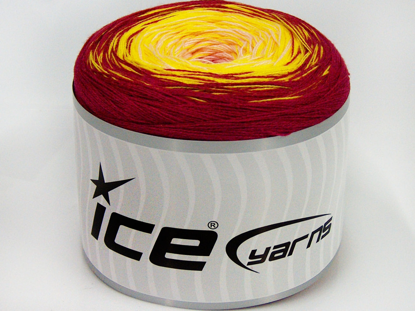 Lot of 2 x 150gr Skeins Ice Yarns CAKES COTTON FINE (50% Cotton) Yarn Fuchsia Neon Yellow Light Pink