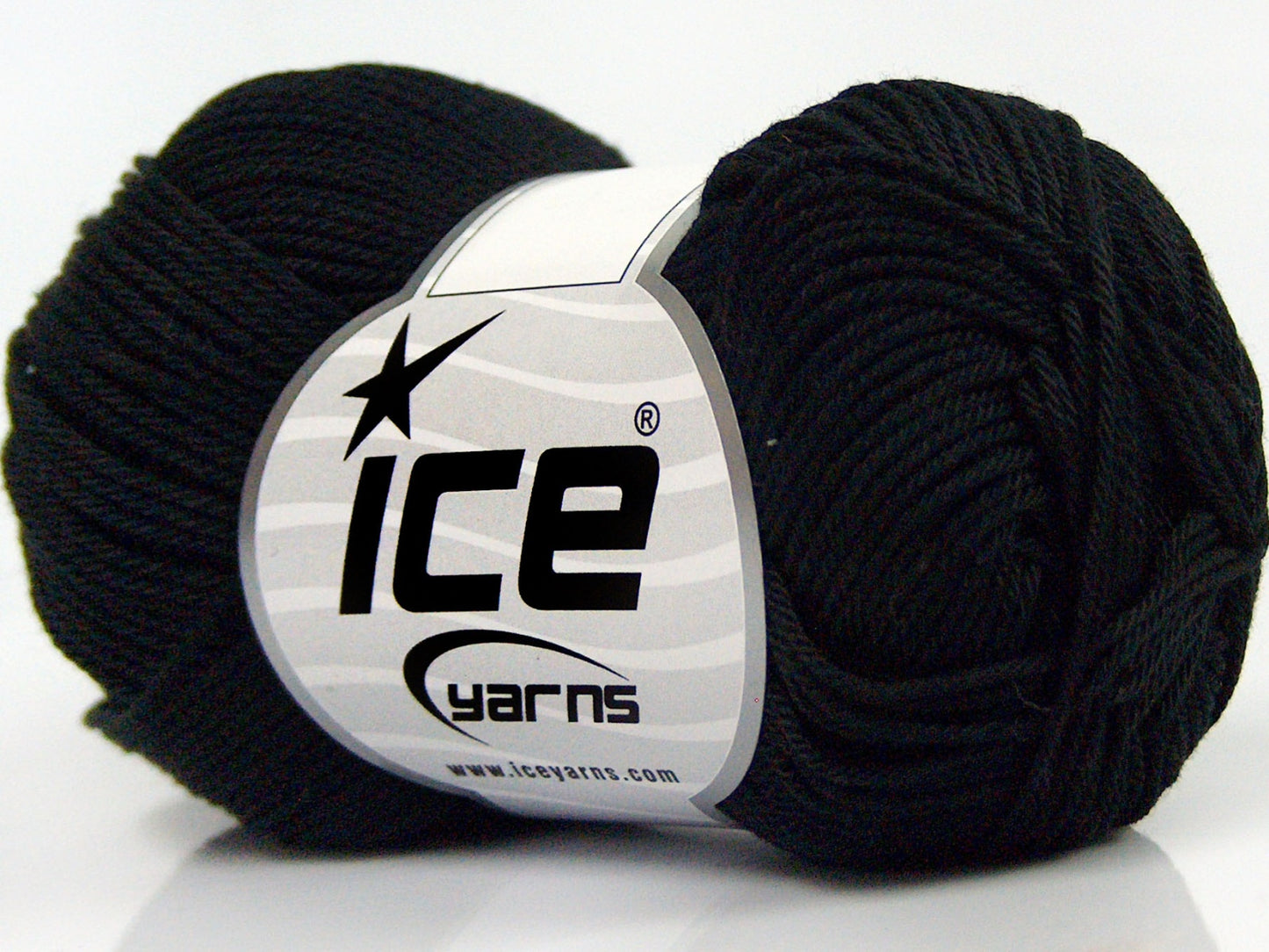 Lot of 6 Skeins Ice Yarns GIZA COTTON Hand Knitting Yarn Black