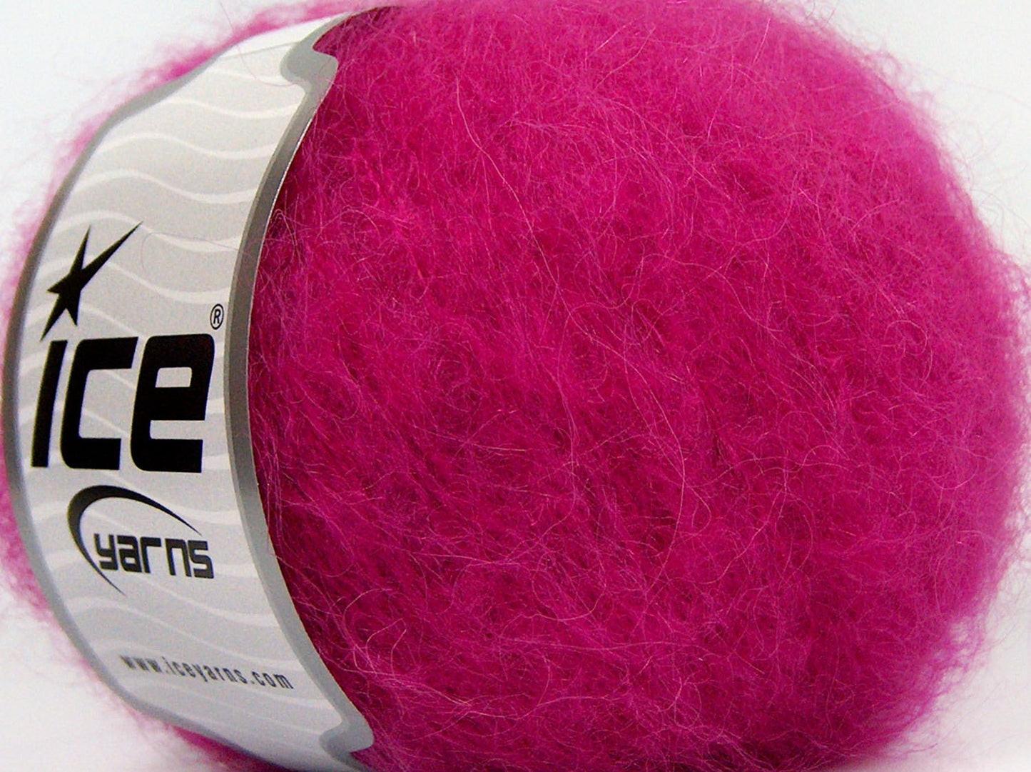 Lot of 8 Skeins Ice Yarns KID MOHAIR ALPACA LIGHT (41% Alpaca Superfine 41% Kid Mohair) Yarn Fuchsia