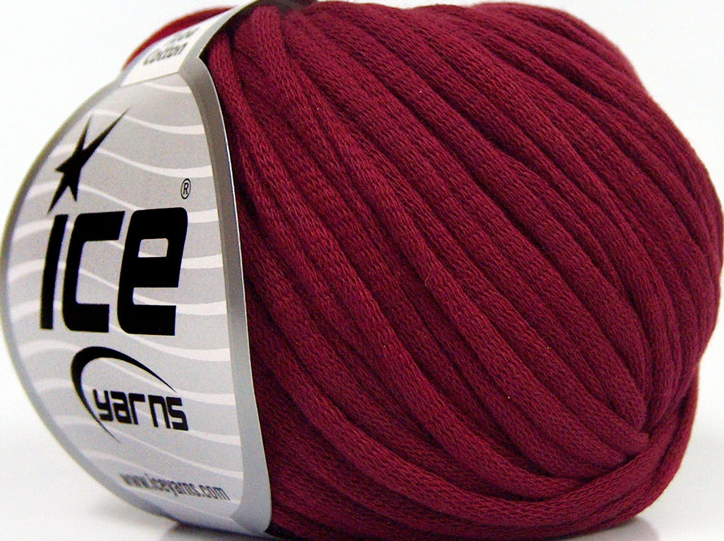 Lot of 8 Skeins Ice Yarns TUBE COTTON (70% Cotton) Hand Knitting Yarn Burgundy