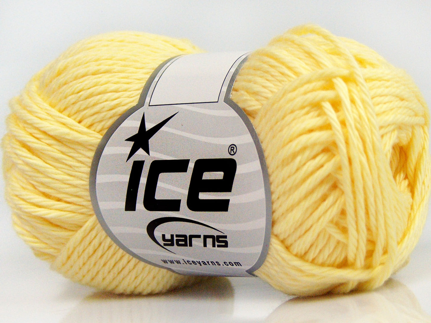 Lot of 8 Skeins Ice Yarns PURE COTTON (100% Cotton) Hand Knitting Yarn Yellow