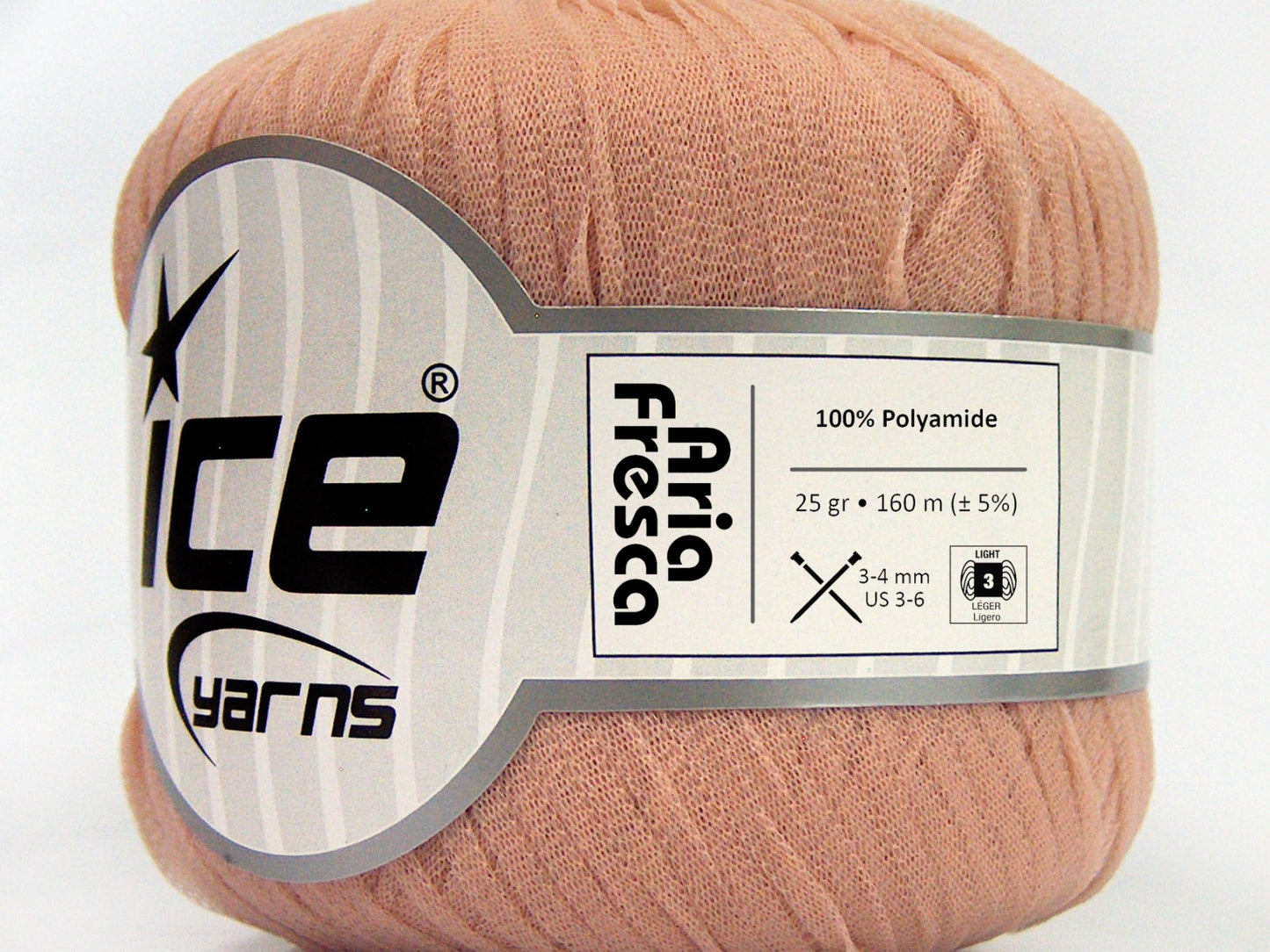 Lot of 6 Skeins Ice Yarns ARIA FRESCA Hand Knitting Yarn Light Pink